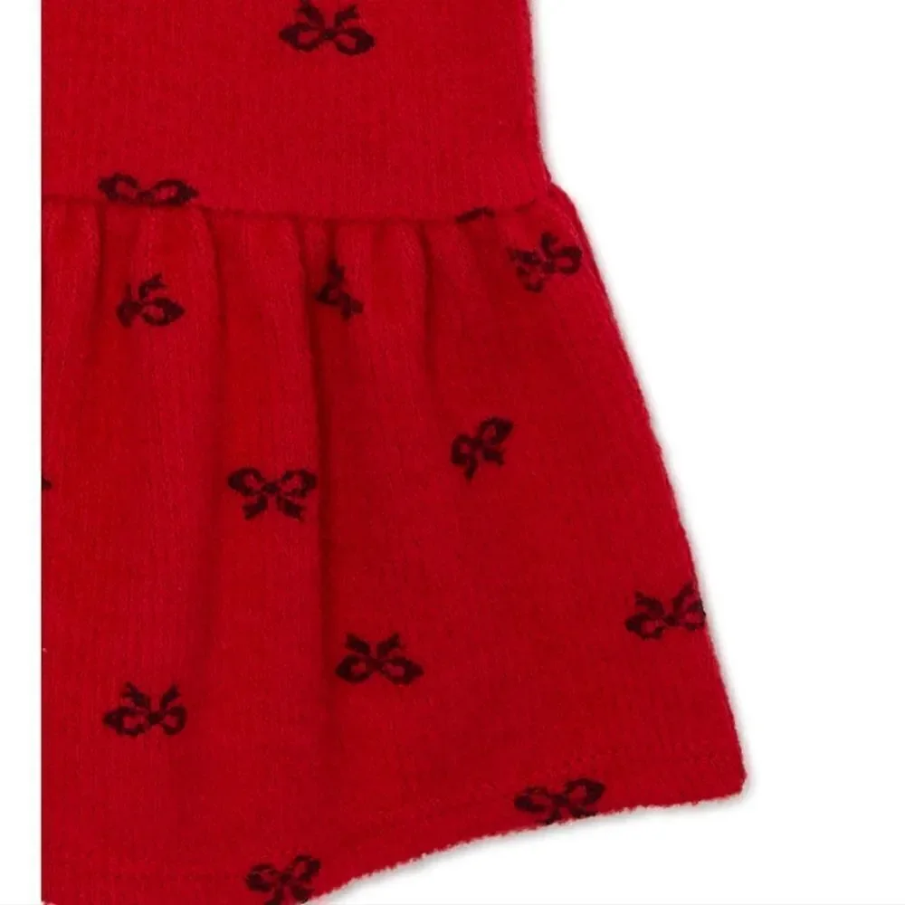 New baby girl Christmas Valentine's day  holiday dress +tights set